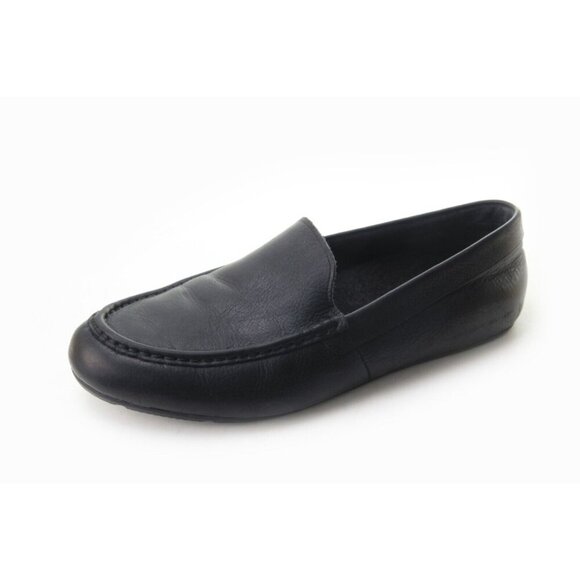 Vionic Tompkin Leather Loafer Slipper Shoe Mens Black US 10.5